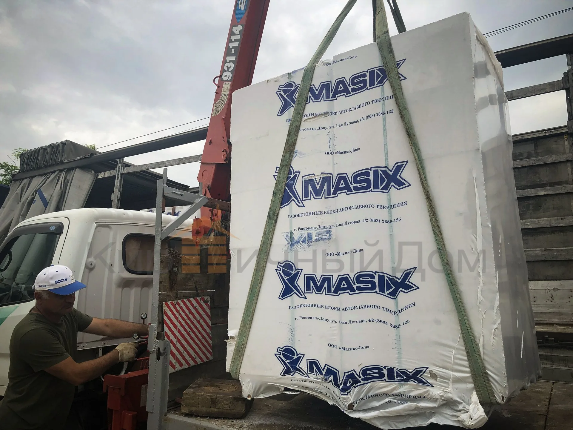 Газобетон Masix D500 625х75х250 мм фото 5